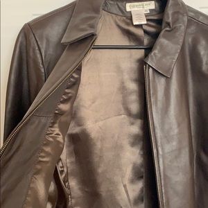 ❤️ Women’s Leather Jacket Pleated SIZE PL